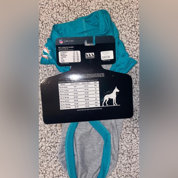 NWT MIAMI DOLPHINS PET APPAREL SIZE XL - Picture 6 of 6